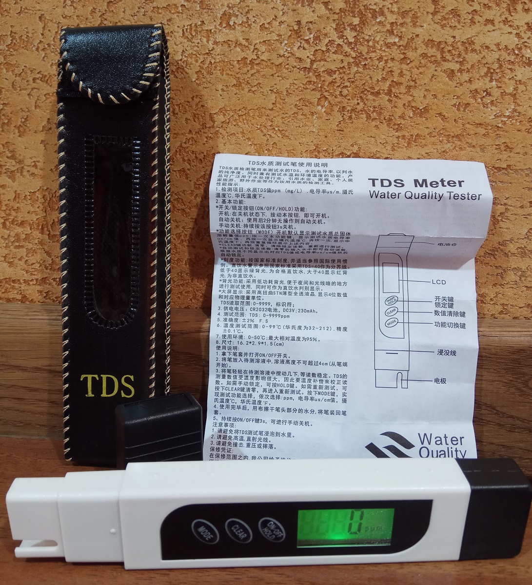 ТДС цветной (YL-TDS2-A) МЕТР - современный прибор для измерения жесткости воды , 1 шт.