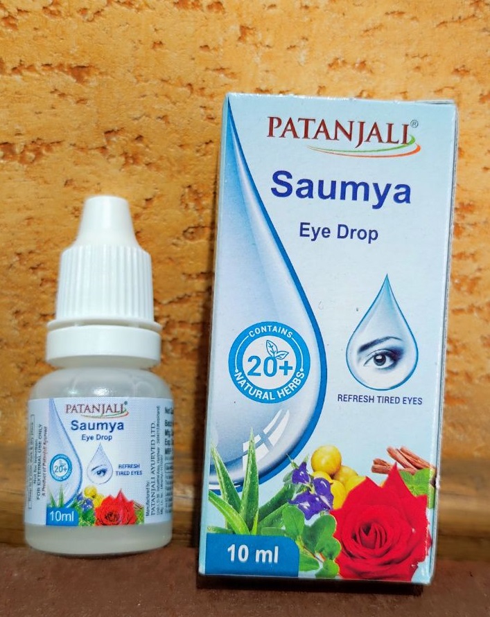 Глазные капли Сомья Патанджали 10мл Saumya eye drop Patanjali Усталость Напряжение Увлажнение Инфекции Краснота глаз