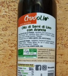 Фото 1 Lino olio vergine di semi di lino con Arancia Сrudolio Organic Масло льна с апельс Льняное масло Италия 250 м