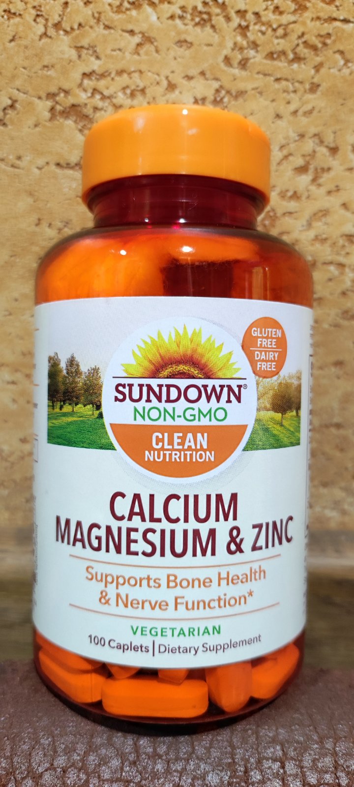Кальций магний цинк 100 табл Sundown Calcium magnesium zinc Витамины Минералы США