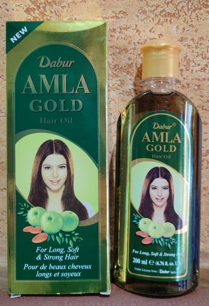 Dabur Amla Hair Oil 200 гр Масло для волос Амла Укрепляет Ухаживает От выпадения волос Ломкость Питает корни