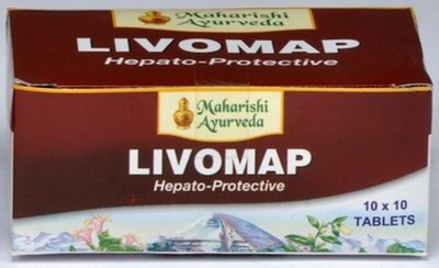 Ливомап Livomap - отличный гепатопротектор + желчегонное, 100 табл. Индия
