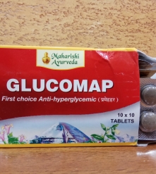 Фото 2 АКЦИЯ цена Глюкомап Glucomap - ощутимая помощь при сахарном диабете, 100 табл. Индия
