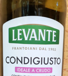 Фото 3 Масло Италия 1 л Levante Condigiusto Салатное: Подсолнух Кукуруза Виноградные косточки Базилик