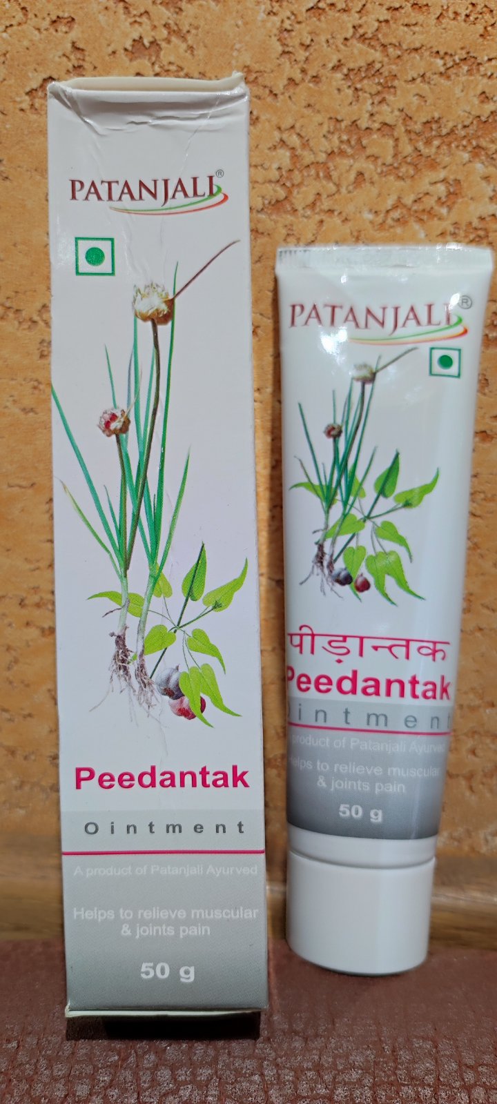 Peedantak cream 50гр Пидантак обезболивание, прогревание, позвоночник, суставы, мышцы, связки, Индия Patanjali