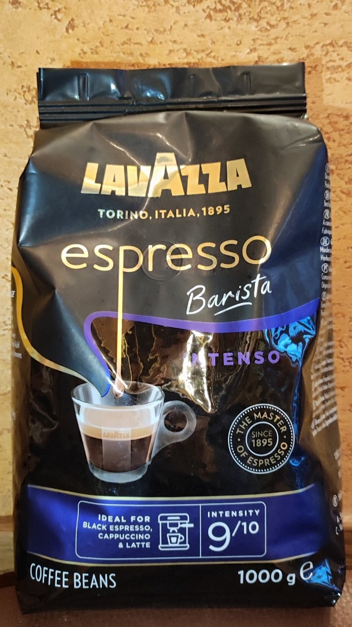 Кофе Лавацца эспрессо зерновой Италия 1кг Lavazza espresso barista intenso 9/10