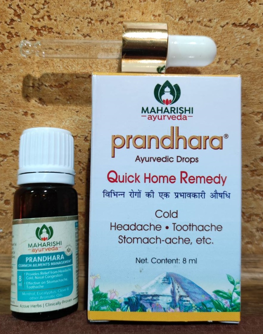 Прандхара Махариши Prandhara Maharishi 8 мл Капли Верхние дыхательные пути Головная Зубная бол Насморк Простуд