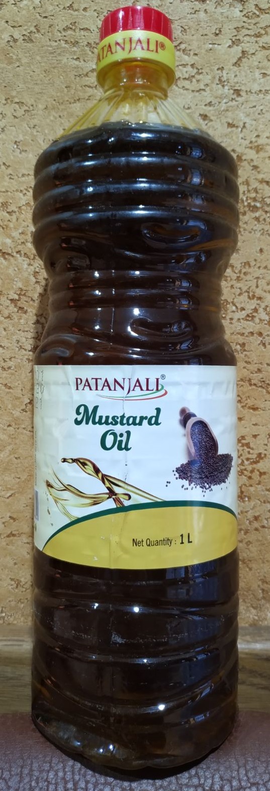 Mustard oil Patanjali Горчичное масло 1 литр Индия первый холодный отжим, масло семян желтой горчицы