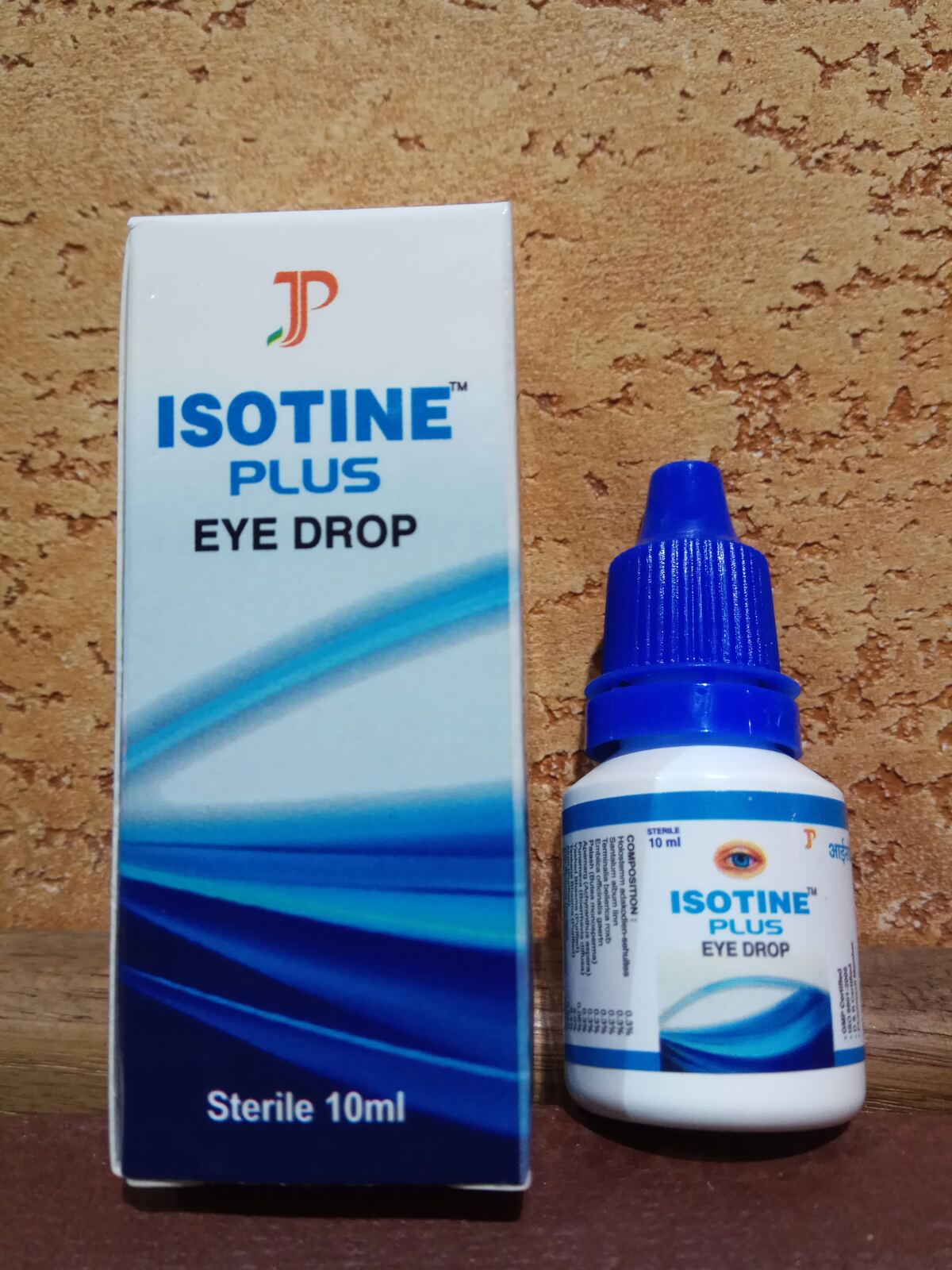 Глазные капли Айсотин Плюс 10 мл isotine plus eye drop Для глаз, при глаукоме, катаракте, "песке" в глазах, усталости глаз, Индия