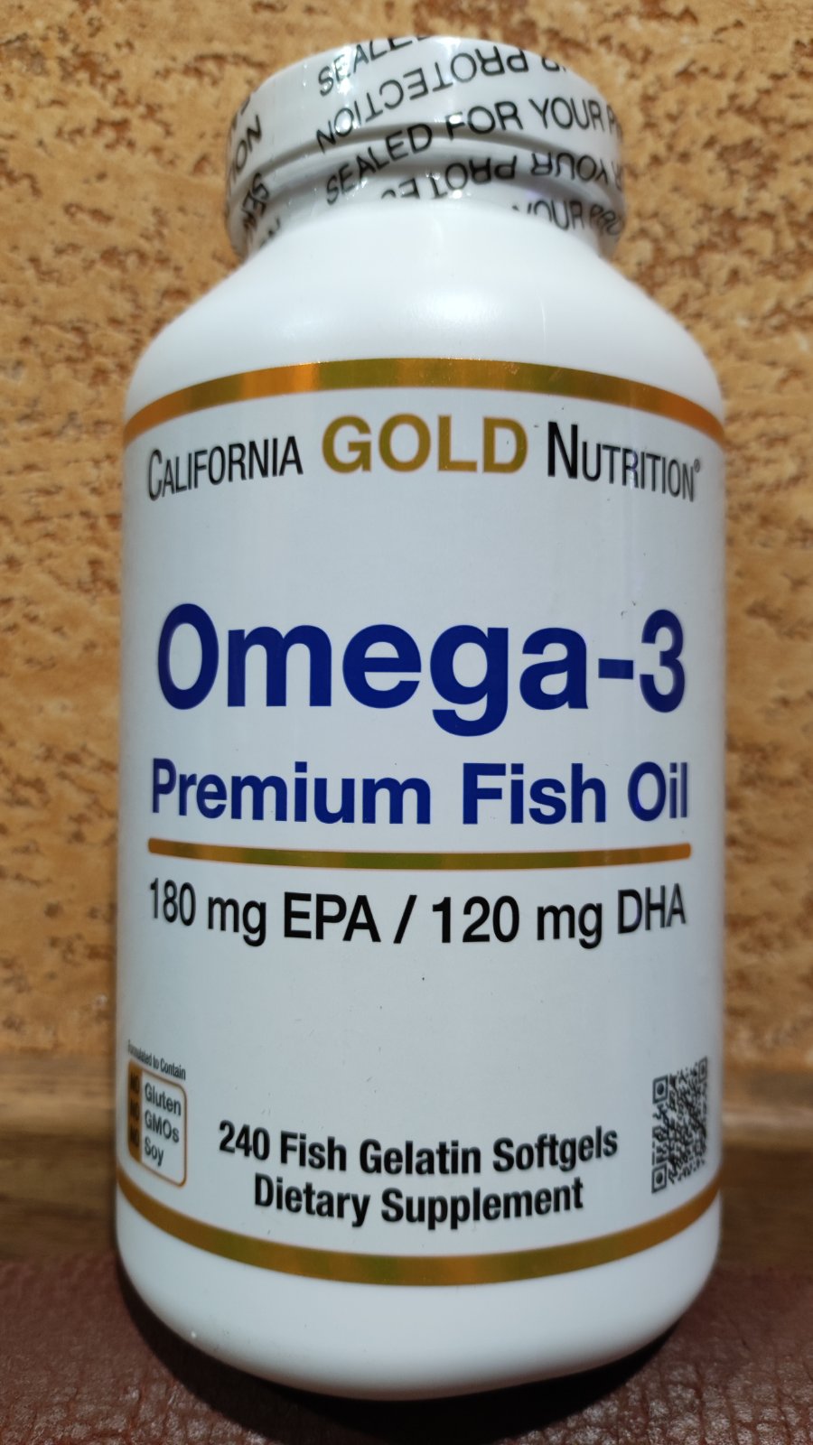 Рыбий жир 240 капсул Омега 3 Премиального качества California Gold Nutrition Для сердца От холестерина Америка