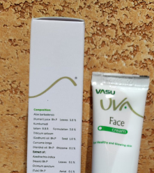 Фото 1 ВАСУ Ува крем для лица с куркумой и алоэ вера 30g Vasu Uva face cream Улучшает цвет лица 