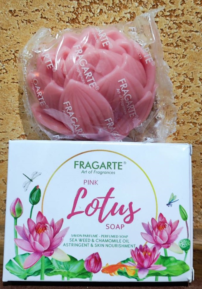 Мыло Лотос розовый Pink Lotus soap 125гр Индия Уникальная форма Увлажнение кожи Очищение Антиоксидант Питание