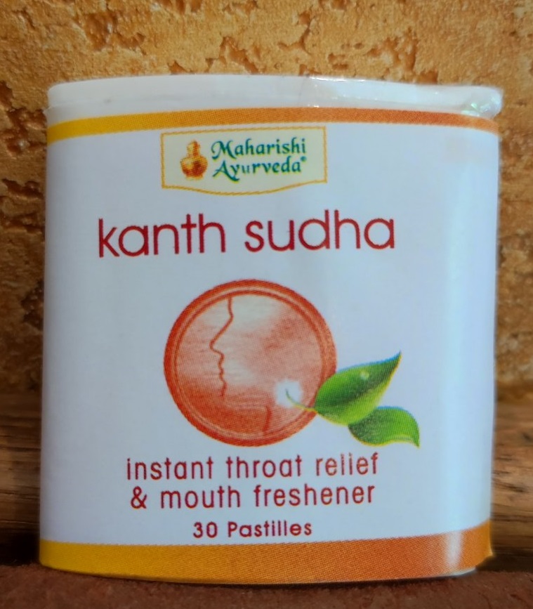 Касни Кант судха для горла 30 драже Тик-так Kanth sudha Maharishi От кашля Першение Боль в горле Воспаление
