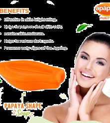 Фото 3 Мыло папайя 150 гр Papaya soap apapa Отбеливающее с витамином Е Пигментация Осветление Питание кожи Очищает
