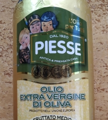 Фото 1 Оливковое масло Piesse Fruttato Medio Equilibrato Olio Extra Vergine di oliva Италия 1л Первый холодный отжим