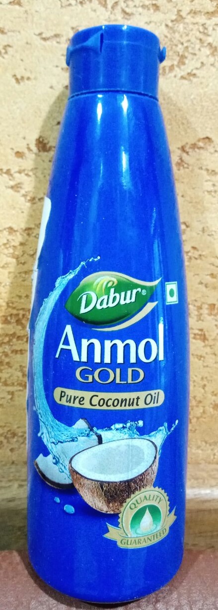 Кокосовое масло 100% Anmol Gold Dabur - НАСТОЯЩЕЕ для волос, для кожи, для загара, 175 мл. Индия