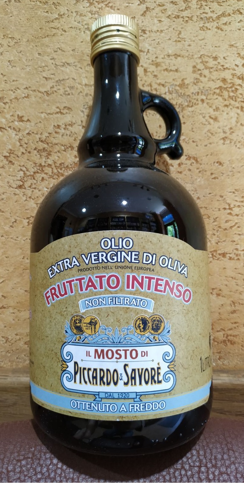 Оливковое масло Piccardo & Savore Olio Extra Vergine di oliva нефильтрованное нерафинированное Италия 1 литр