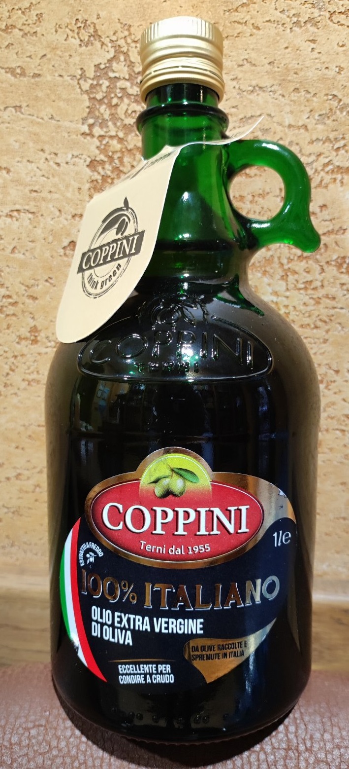 Оливковое масло Coppini Olio Extra Vergine di oliva высокое качество, первый холодный отжим Италия 1 л