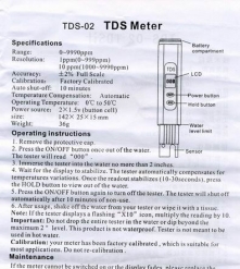 Фото 6 ТДС (TDS 02) МЕТР - прибор для измерения жесткости воды , 1 шт.