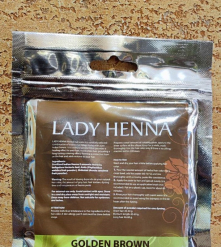 Фото 1 НАТУРАЛЬНАЯ аюрведическая краска Золотисто-коричневая 50гр для волос на травах на основе хны Леди Хена Lady Henna