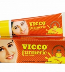 Фото 2 Викко крем турмерик 30 гр Vicco turmeric с куркумой аюрведический осветляет кожу, омолаживает, от пятен, защищает.  Индия