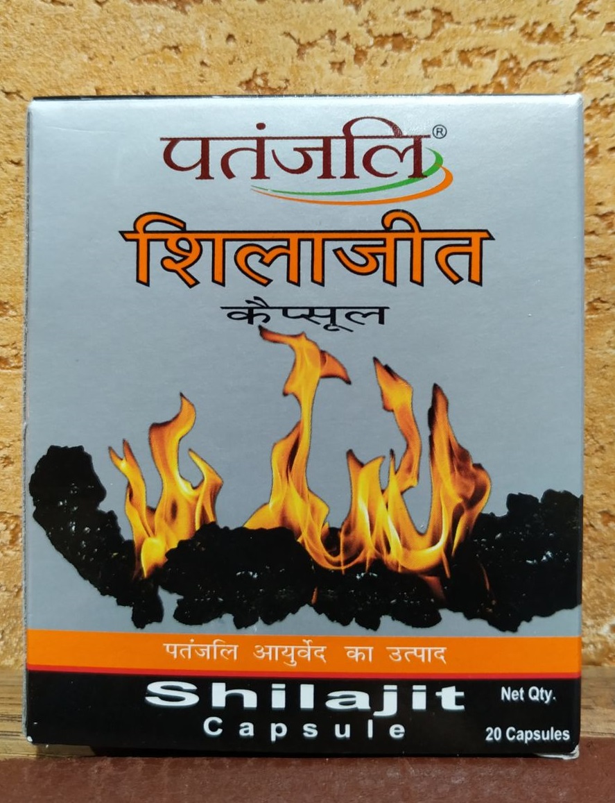 Shilajit Patanjali Шиладжит 20 капс Мумие - природная кладовая микроэлементов, восстановление костной ткани, Индия