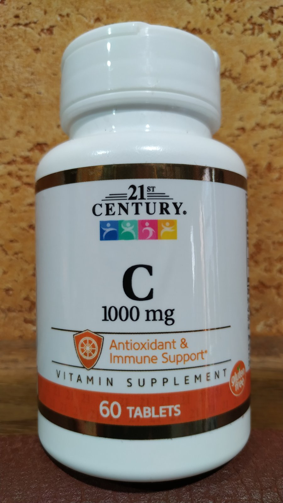 Витамин С и Кальций Vitamin C 1000 mg 21 century - аскорбиновая кислота, антиоксидант, защита, иммун 60 табл США
