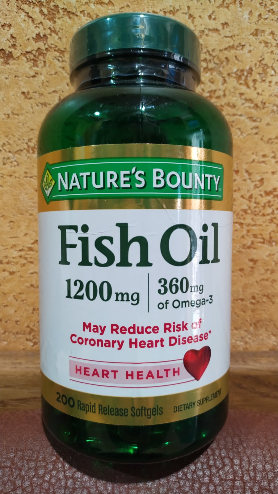 Рыбий жир 200 капсул Natures bounty fish oil 1200 mg Омега Сердце Сосуды Кожа Обмен веществ Иммунитет