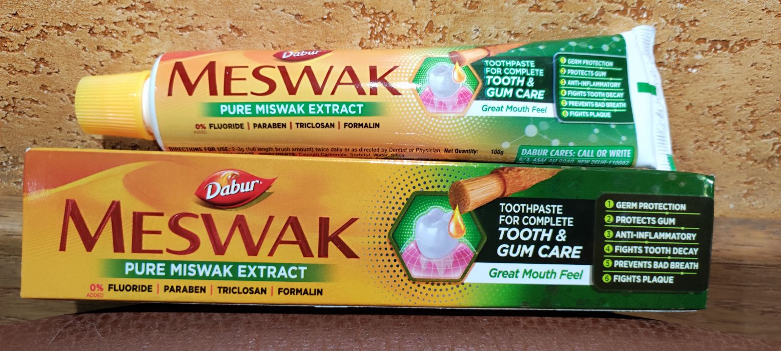 Зубная паста Мисвак Дабур 100 гр Meswak Dabur Индия аюрведа Комплексный уход за ротовой полостью Десна Зубы