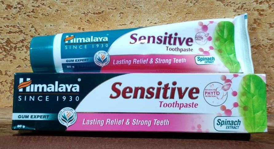 Зубная паста Хималая Сенсетив Sensitive Himalaya 80 гр для чувствительных зубов Очищает Укрепляет Защищает Инд
