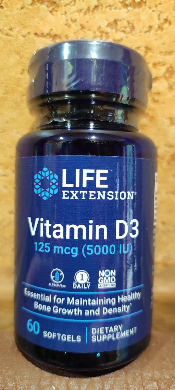 Витамин Д3 5000 МЕ 60 капс США Life Extension Vitamin D3 125 мкг Иммунитет Мышцы Кости, США