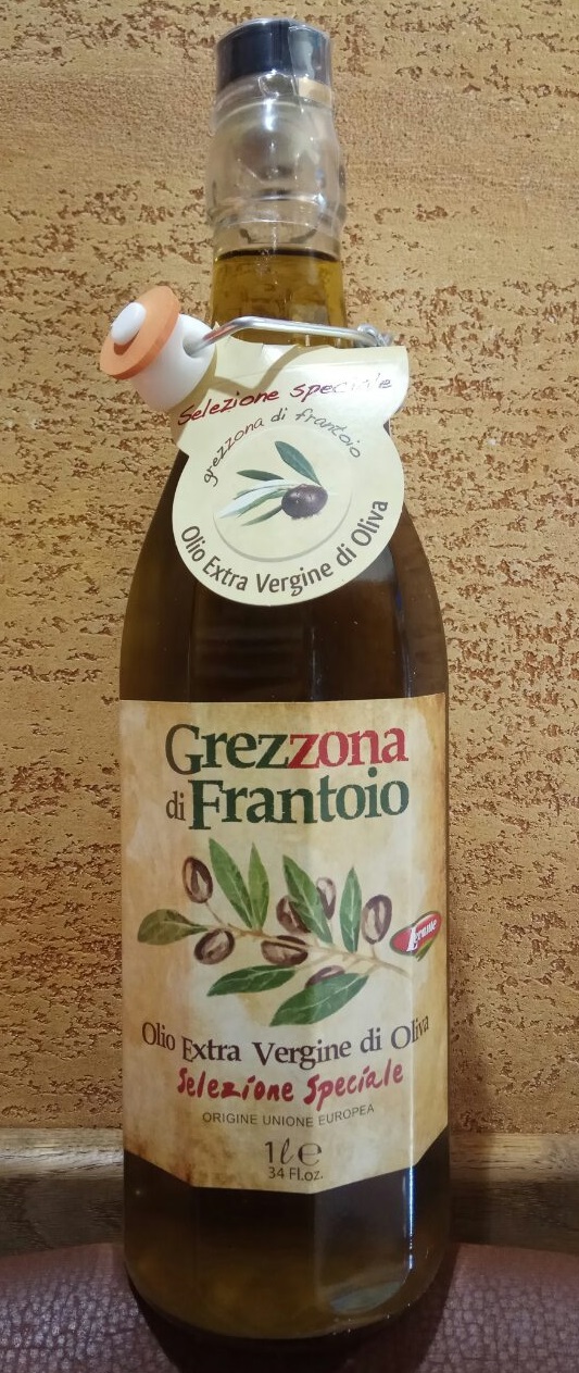 Оливковое масло Grezzona di Frantoio натуральное Olio Extra Vergine di Oliva нерафинированное нефильтрованное Италия 1 литр