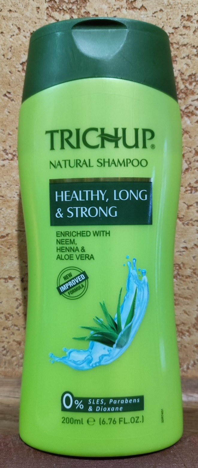 Тричуп шампунь Здоровье длина и сила волос 200 мл Trichup Shampoo Healthy long strong Укрепление волос, Стимулирует рост, Восстановление структуры, Индия