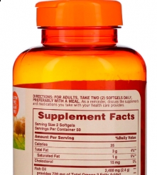Фото 1 Рыбий жир 100 капс Sundown Fish oil 1200 mg Сердце, Иммунитет, Кожа, Здоровье, США