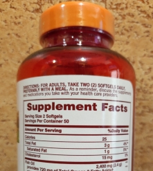 Фото 3 Рыбий жир 100 капс Sundown Fish oil 1200 mg Сердце, Иммунитет, Кожа, Здоровье, США