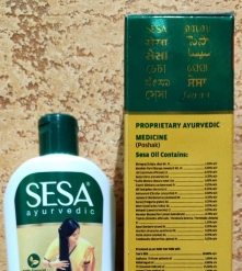 Фото 3 Сеса масло для укрепления волос Sesa hair oil 200мл Стимулирует рост волос, При выпадении волос, Для кожи головы, Индия